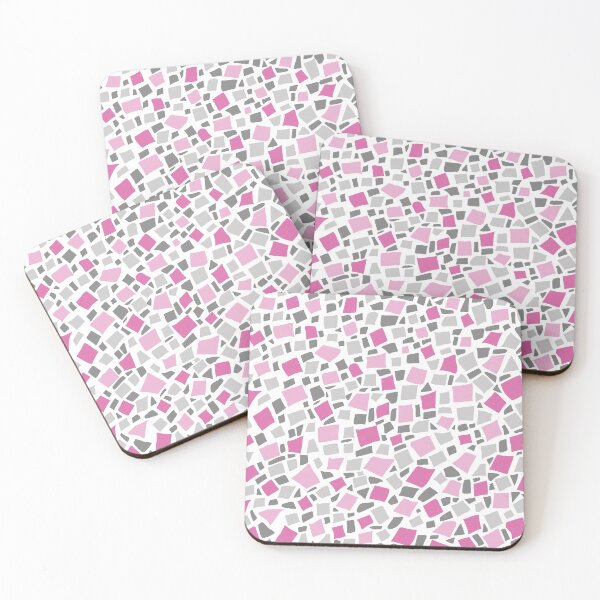 Item preview, Broken Tiles Mosaic Pattern Cool Pink Color Background GC-120-2 designed and sold by GraphicCharms.