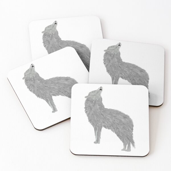 Item preview, Grey Wolf Howling Drawing Design designed and sold by vineeth.