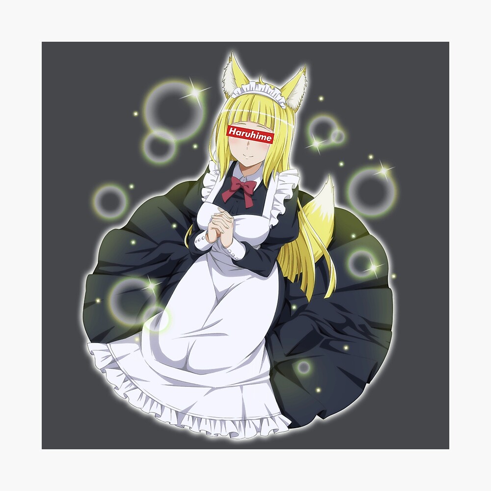 Haruhime S Glow Danmachi Poster By Thew33bstore Redbubble