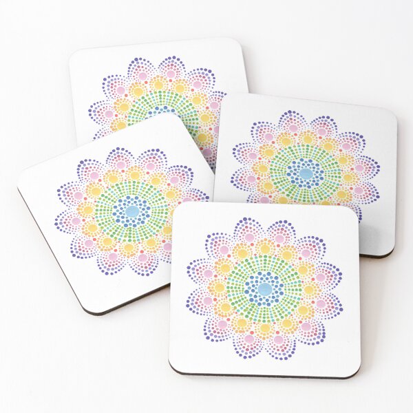 Item preview, Dot Mandala Rainbow Flower  designed and sold by Shine Design Blossom.
