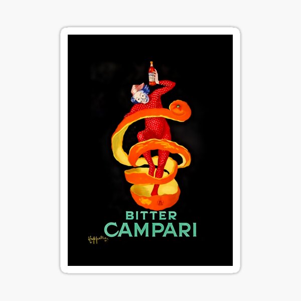 Leonetto Cappiello Bitter Campari Werbeplakat Sticker