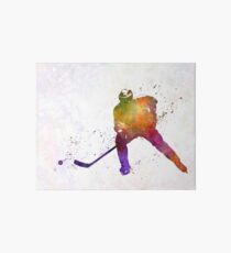 Hockey-Skater im Aquarell Galeriedruck