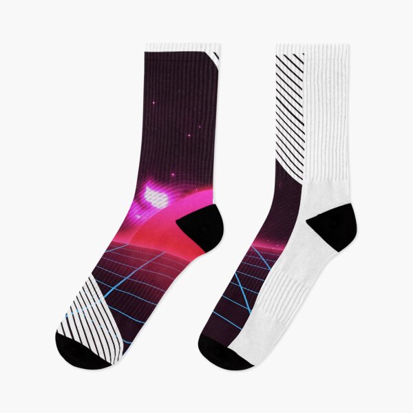Item preview, Sundown sunrise Scenery in a Retro 80s 90s Grid Outrun Style graphic designed and sold by D-C-Designs.