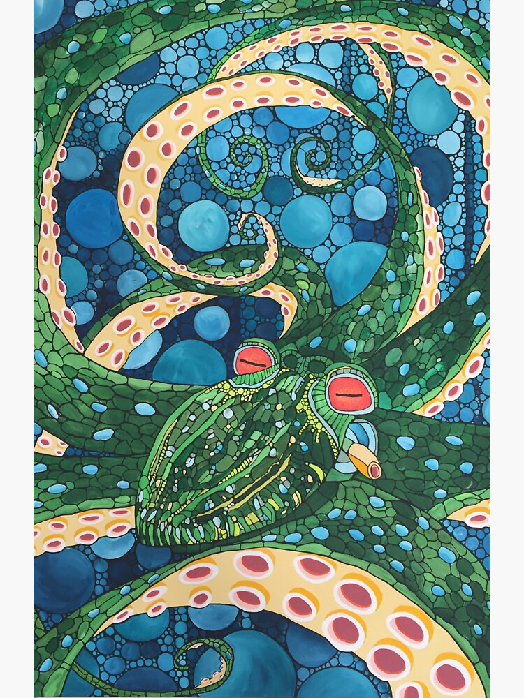 Octopus with amber eyes by Arty-Suse