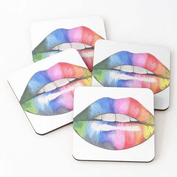 Item preview, beautiful kissable rainbow lips designed and sold by serene-dad.