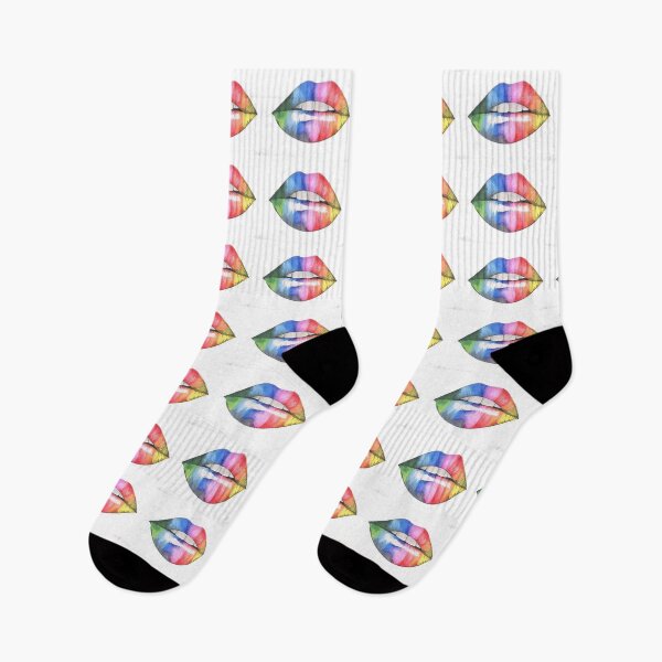 Item preview, beautiful kissable rainbow lips designed and sold by serene-dad.