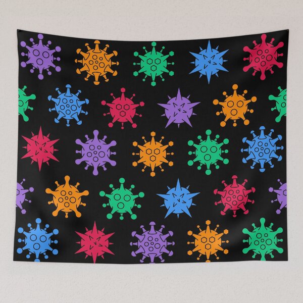 Item preview, Colorful Landmine Bombs Pattern designed and sold by eskitus2020.