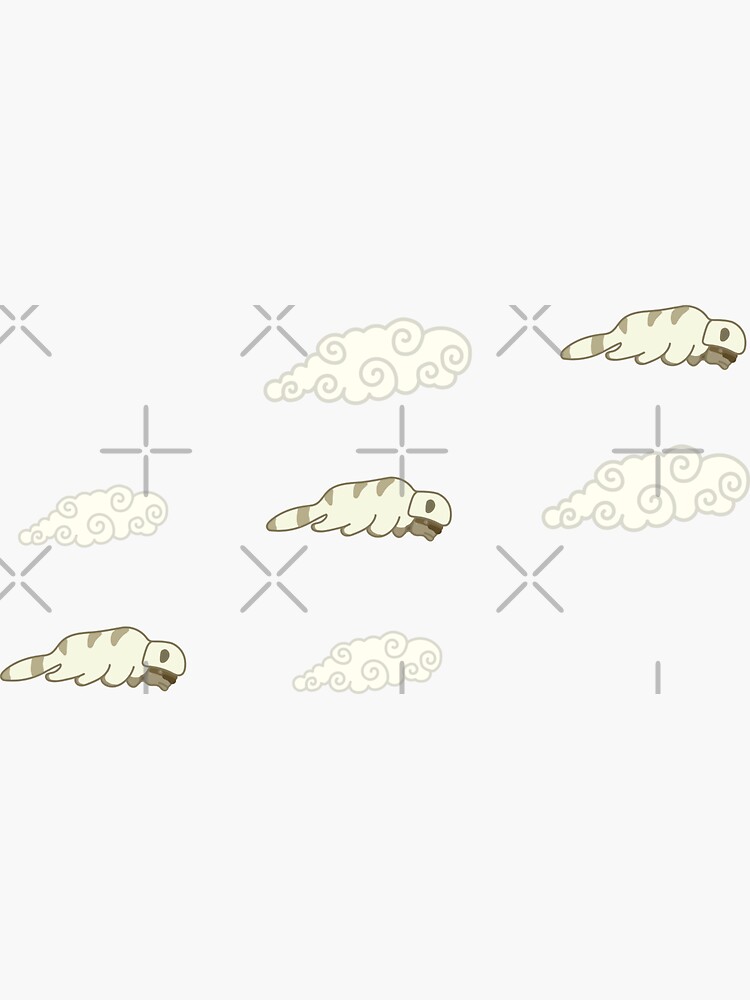 Appa and Appa-Shaped Clouds by laughingplace55