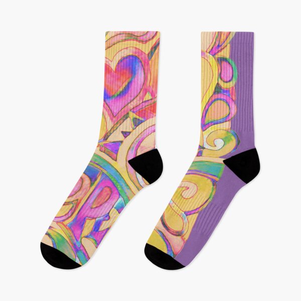 Artikelvorschau, Pastell Hippy Trippy Friedenskunst entworfen und verkauft von Alondra.