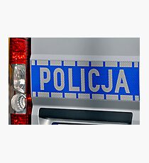 Police car. Photographic Print