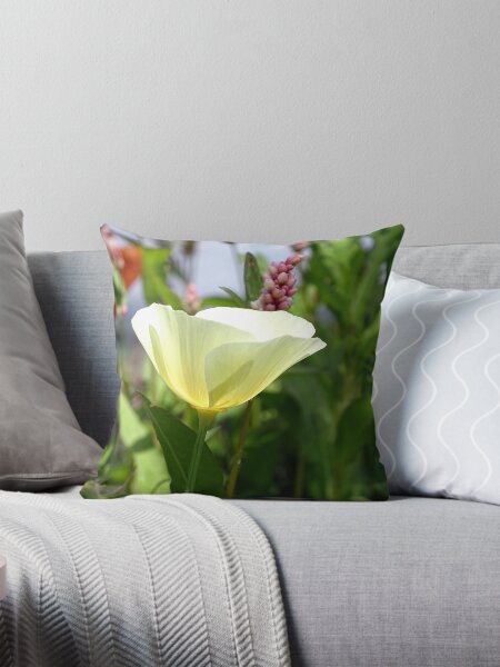 Item preview, White Linen California Poppy designed and sold by Barrie Woodward.