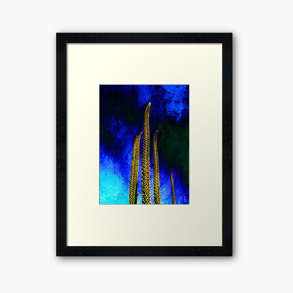 Alien Cacti Framed Art Print