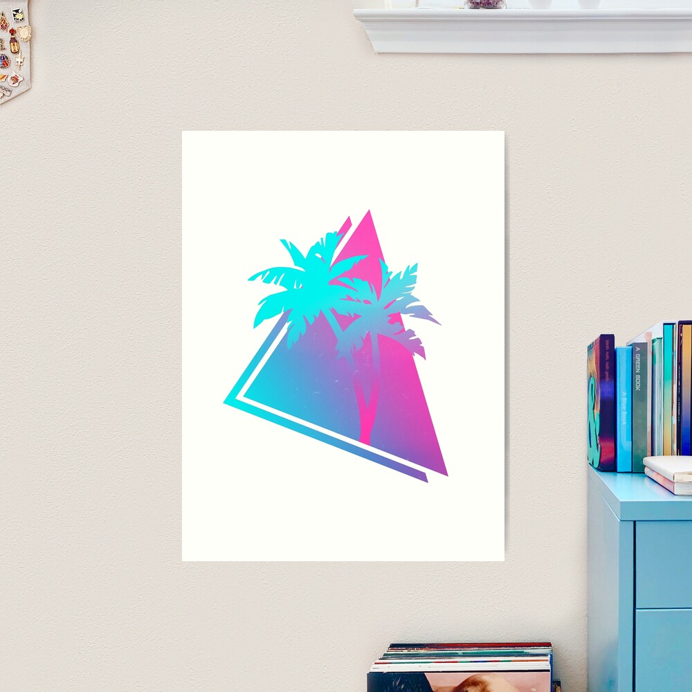 Society6 ケース Palm Tree and Blue Sky Aloha Retro Vintage Palm Tree with Hawaii Summer Sea Beach Art