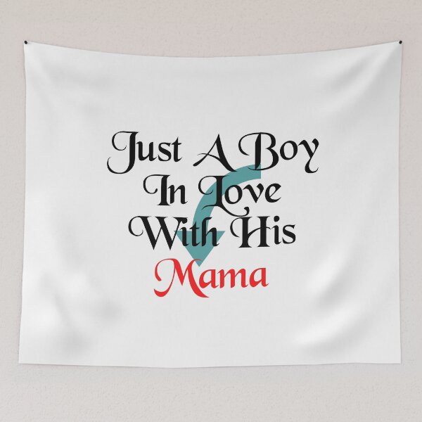 Item preview, Just A Boy In Love With His Mama,Mommy and Me Shirt Set Mother and Son,Funny designed and sold by Barwane Products.