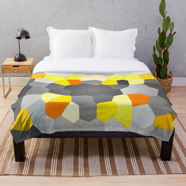 Item preview, grey, yellow, orange mosaic digital design by zhane  designed and sold by zhane-art.