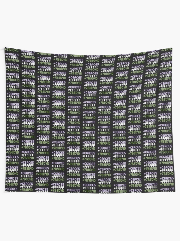 Genderqueer Hex Code Flag Tapestry By Spookywoosh Redbubble