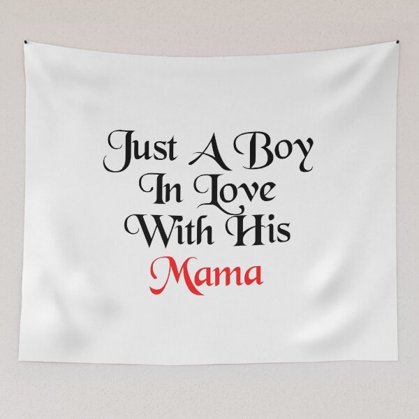Item preview, Just A Boy In Love With His Mama,Mommy and Me Shirt Set Mother and Son,Funny designed and sold by Barwane Products.