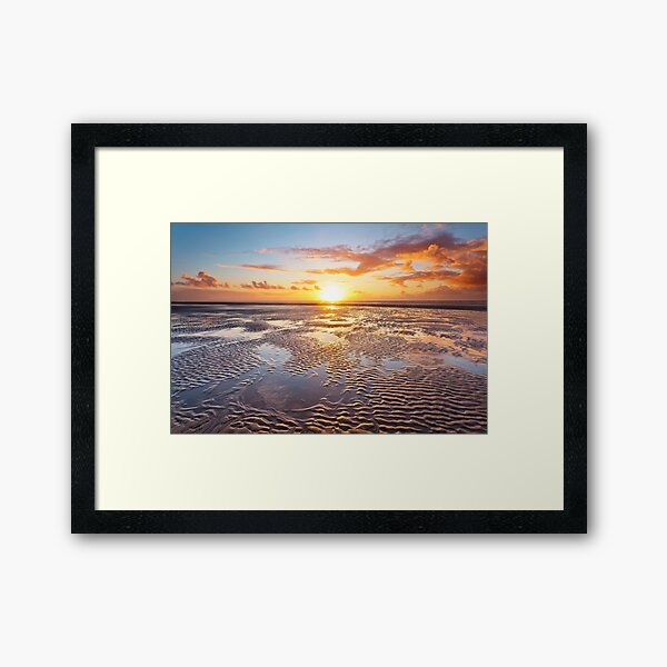 Formby Beach Sunset 1 Framed Art Print