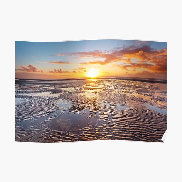 Formby Beach Sunset 1 Poster