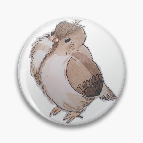 Item preview, Pájaro marrón adorable designed and sold by edcreativ.