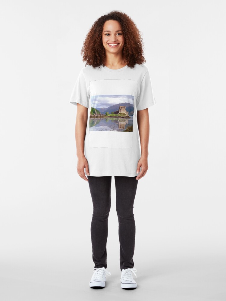 Alternate view of Eilean Donan Castle 37 Slim Fit T-Shirt