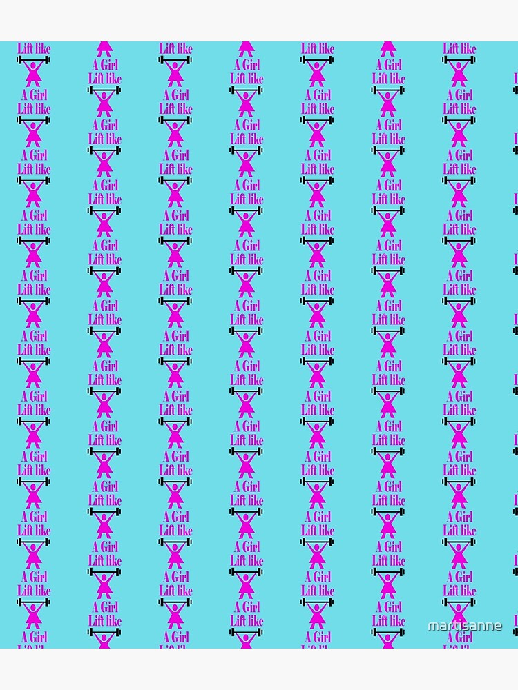 Lift like a girl in Pink by martisanne