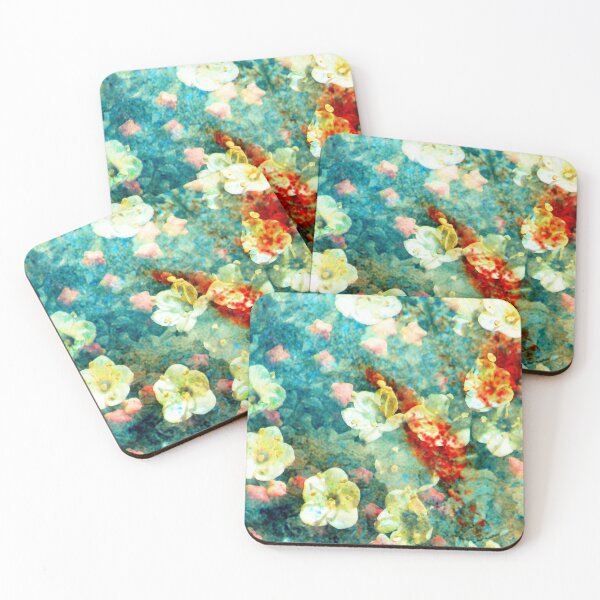 Item preview, White Flowers on Turquoise Plant  designed and sold by Anna Lemos.