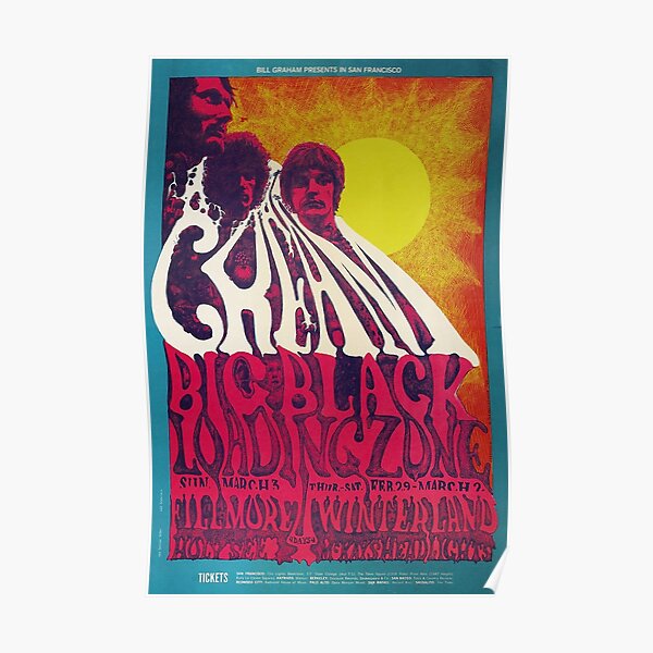 Cream concert poster Poster