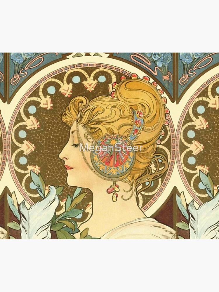 Feather by Alphonse Mucha, 1899 by MeganSteer