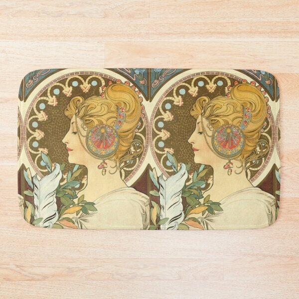 Item preview, Feather by Alphonse Mucha, 1899 designed and sold by MeganSteer.