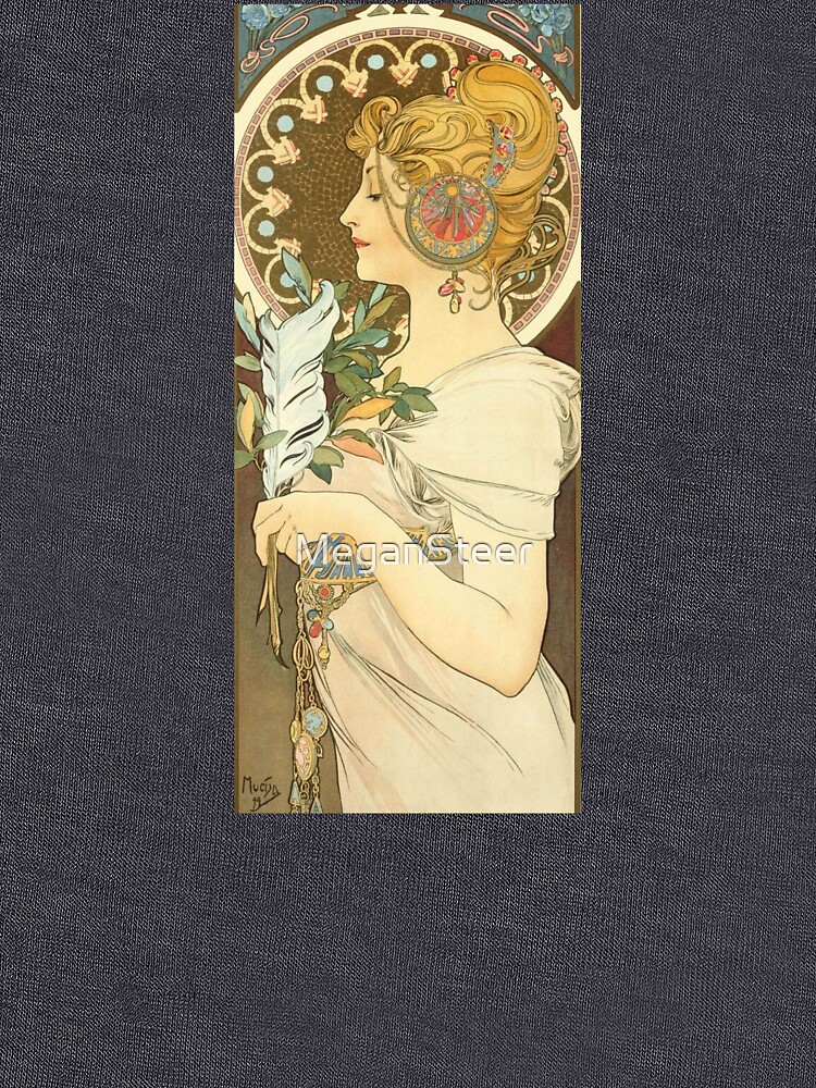 Feather by Alphonse Mucha, 1899 by MeganSteer