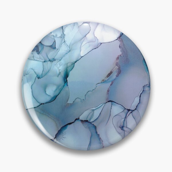 Item preview, Periwinkle River: Original Abstract Alchool Ink Painting designed and sold by herzart.