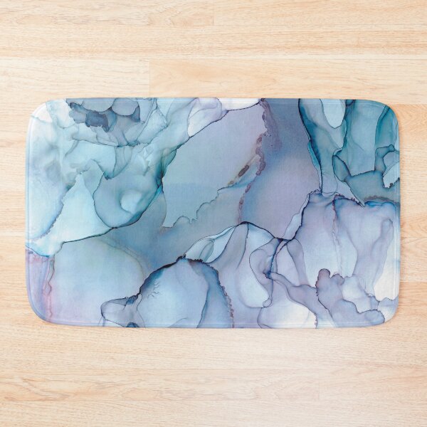 Item preview, Periwinkle River: Original Abstract Alchool Ink Painting designed and sold by herzart.