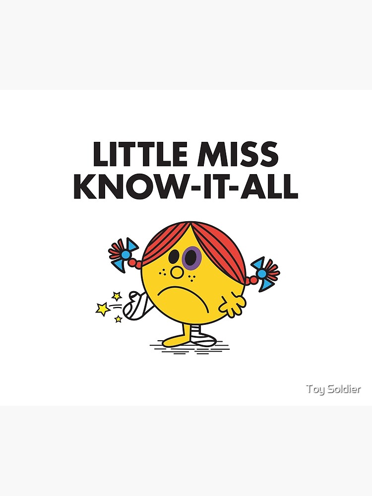 Little Miss Know It All Greeting Card By Toy Soldier Redbubble