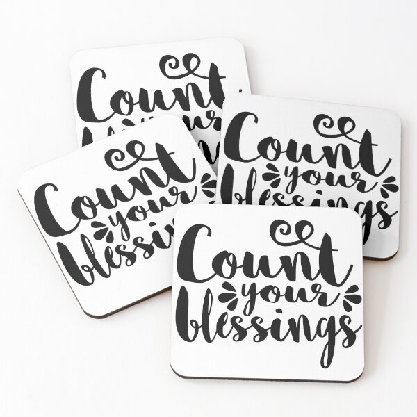 Item preview, Count Your Blessings, black designed and sold by Amy Olsen.