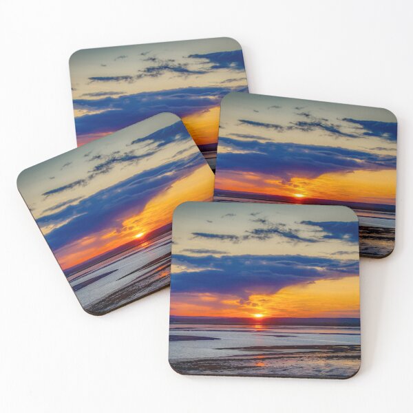 Item preview, sunset looking from holy island  designed and sold by EcDigitalPhoto.