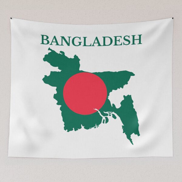 Item preview, Bangladesh Map Flag designed and sold by marosharaf.