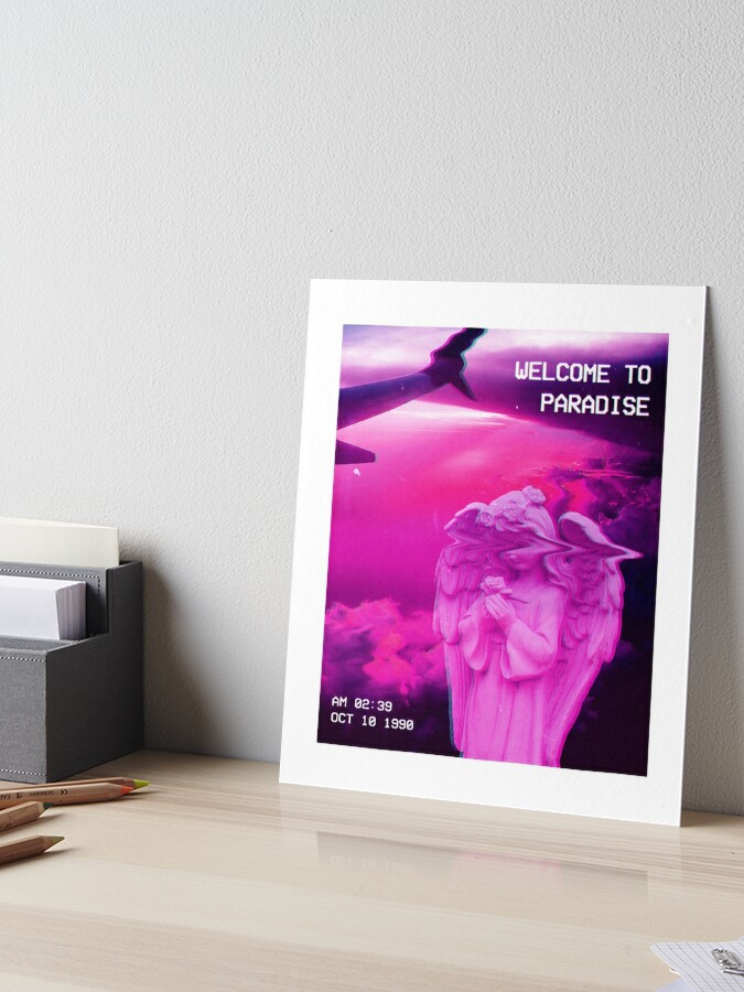 Aesthetic Vaporwave Angel Statue. Welcome to Paradise Meme design Tote Bag  by D&C DesignStudio