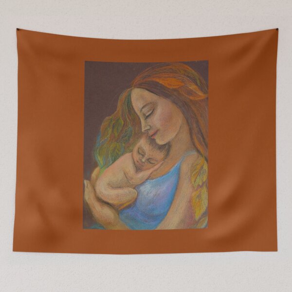 Item preview, A very tender picture of motherhood. The mother and the baby. designed and sold by Elena Reutova.
