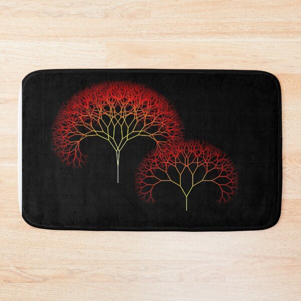 Item preview, Red autumn fractal trees designed and sold by kzsg.