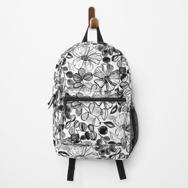 Item preview, Black & White Painted Floral designed and sold by TigaTiga.