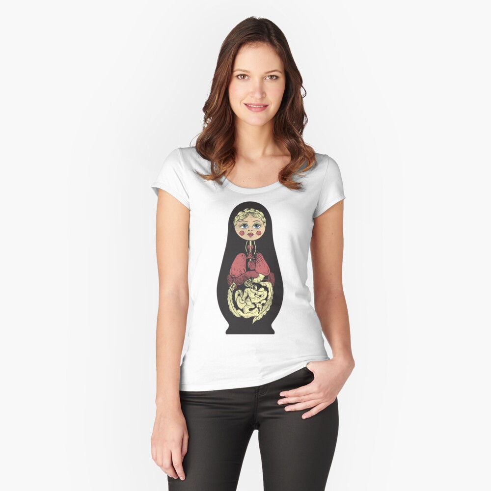 Item preview, Fitted Scoop T-Shirt designed and sold by Chuvardina.