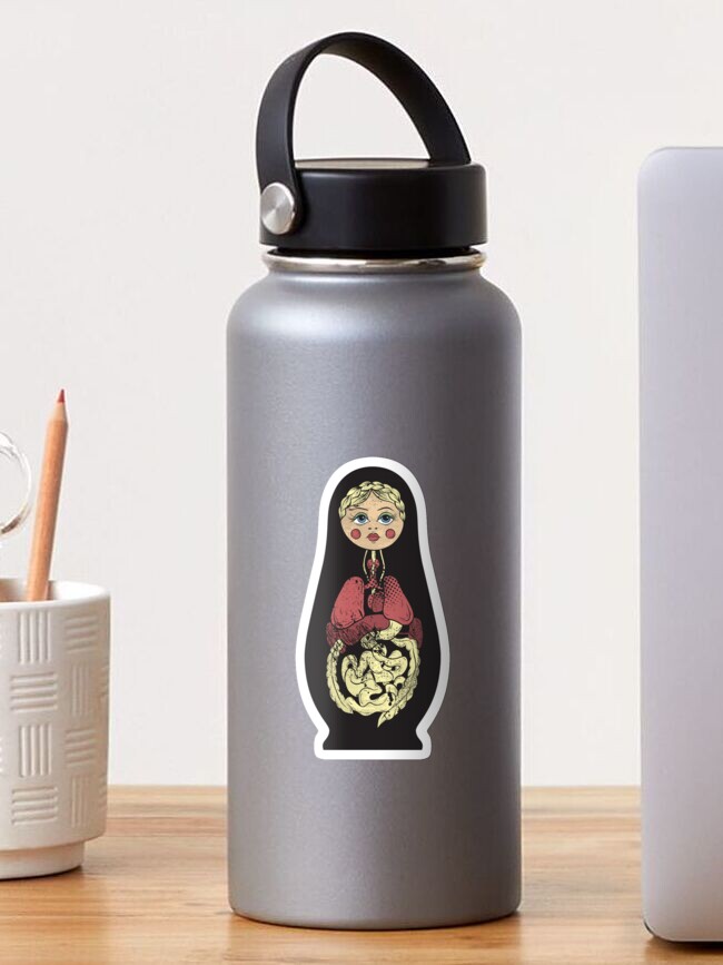 Thumbnail 1 of 3, Sticker, Russian doll designed and sold by Chuvardina.
