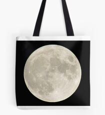 Vollmond am Nachthimmel Tote Bag