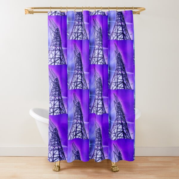 Pylon In Purple Shower Curtain