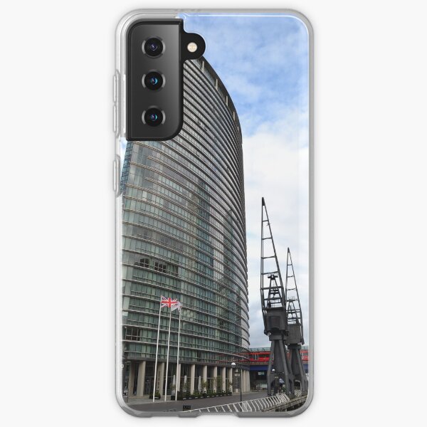 tower of glass at canary wharf Samsung Galaxy Soft Case