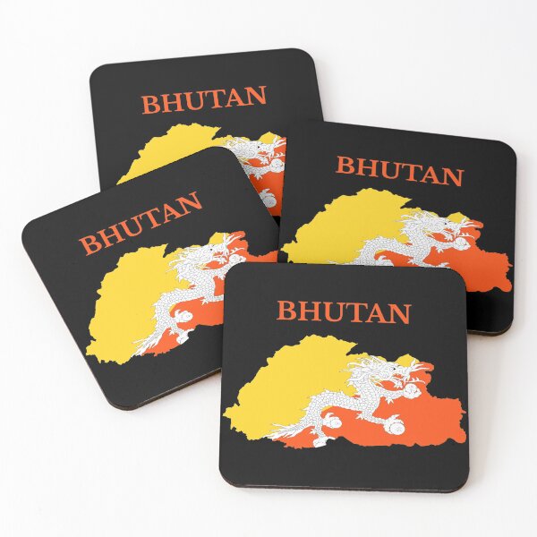 Item preview, Bhutan Map Flag designed and sold by marosharaf.
