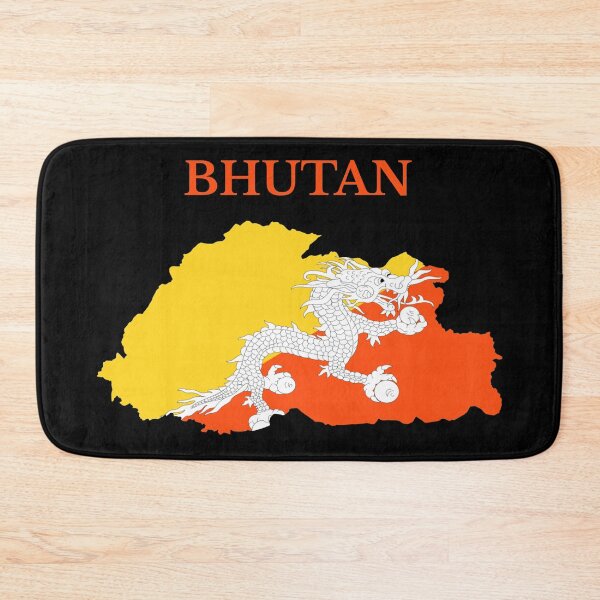 Item preview, Bhutan Map Flag designed and sold by marosharaf.