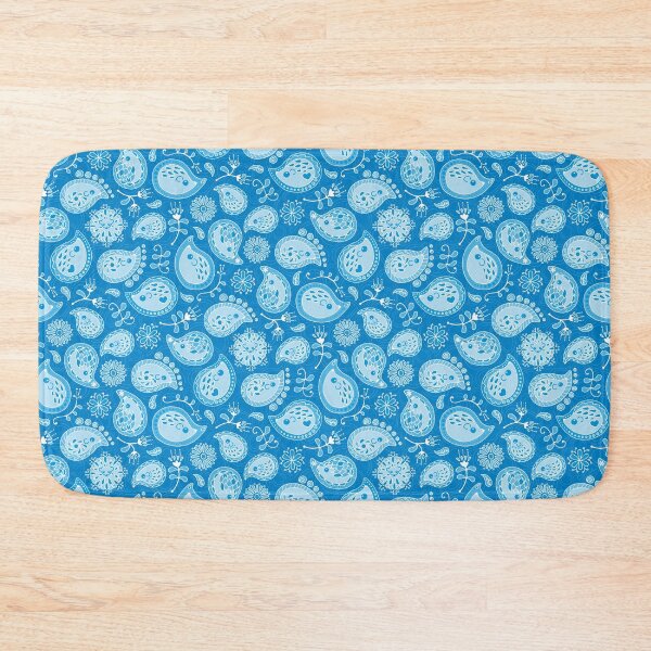 Item preview, Hedgehog Paisley_Blue Pool designed and sold by miavaldez.