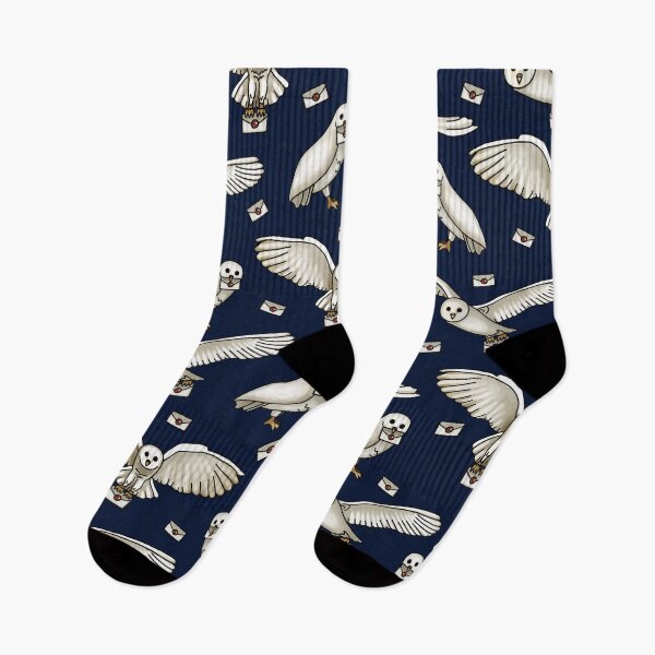 Item preview, Flying Owls Delivering Letters, Dark Blue designed and sold by auristela.